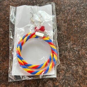 Colorful Twisted Hoop Earrings for Kids